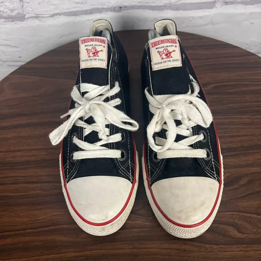 True Religion Mens 12 Y2K Streetwear Grunge Retro Low Top Lace Up Sneakers